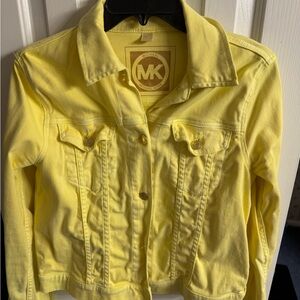 Michael Kors Vibrant Yellow Jean Jacket
